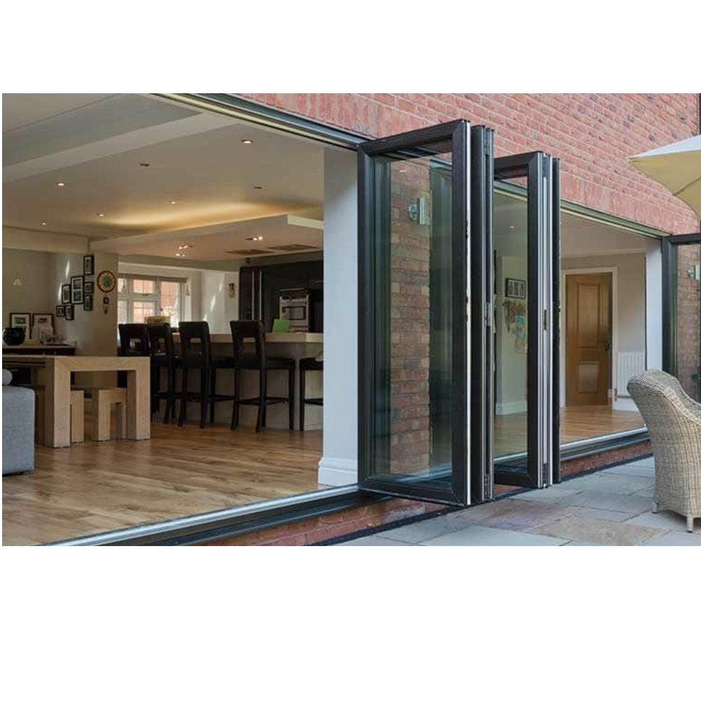 Warren 12foot Bi-Fold Door Aluminum Bi-Fold Door With Screen Interior ...