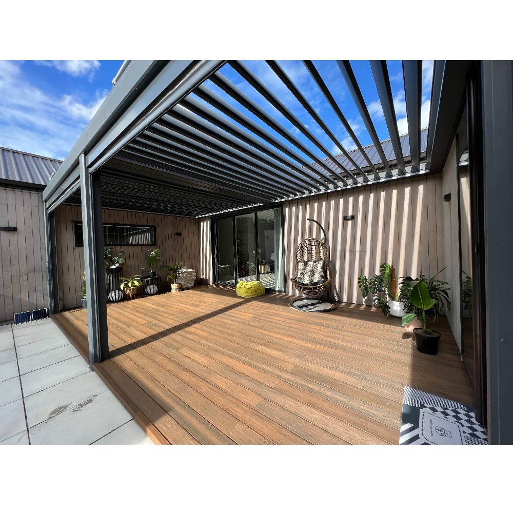 Warren 10x20 pergola canopy with aluminum alloy louvered roof outdoor