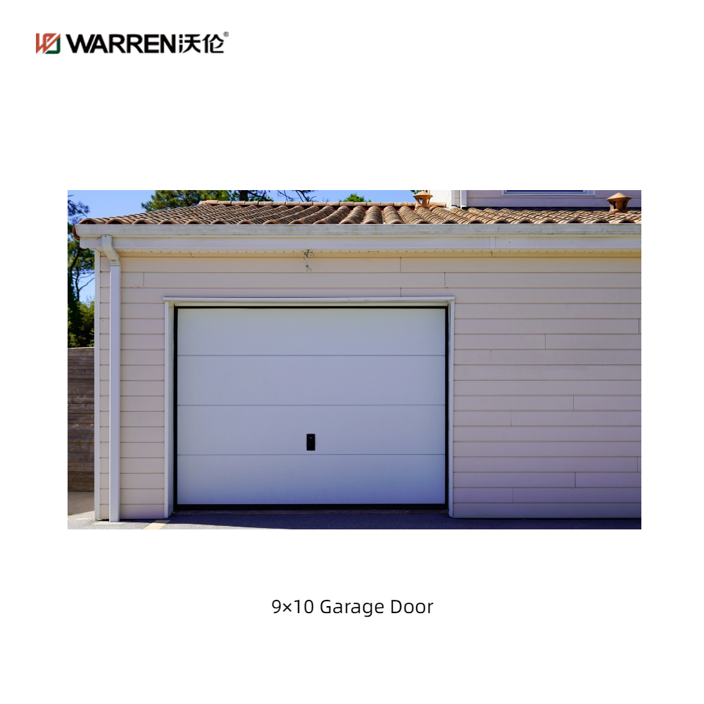 Warren 9x10 Automatic Bifold Garage Door With Windows for Home