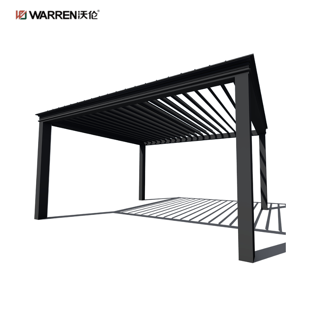 Warren 8x10 Metal Pergola with Aluminum Alloy Shade Roof