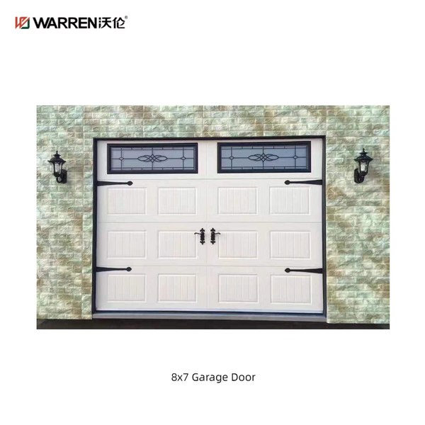 Warren 8x7 Black and Glass Garage Door for Black Modern Garage