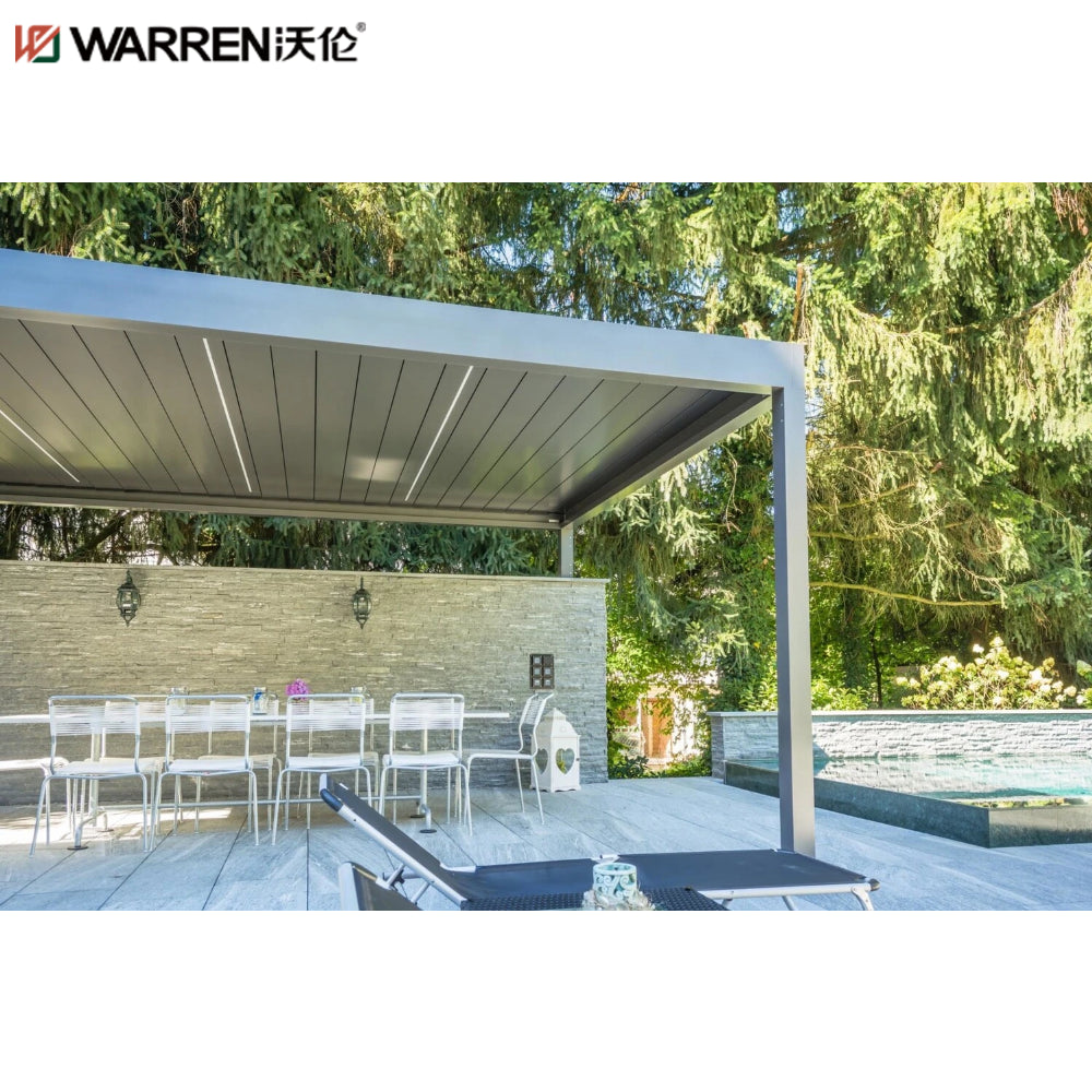 Warren 12x14 pergola with louvered roof waterproof canopy