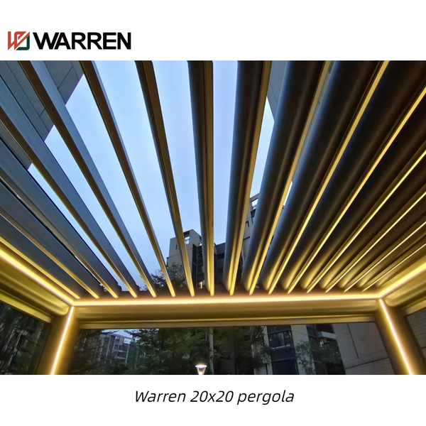 Warren 20x20 louvered pergola with outdoor garden waterproof gazebo