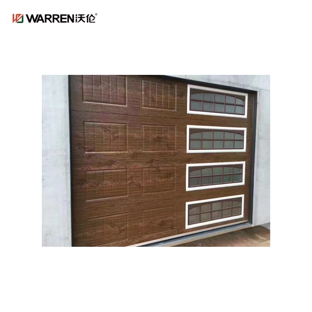 Warren 10x13 Modern Glass Garage Doors With Side Windows for House
