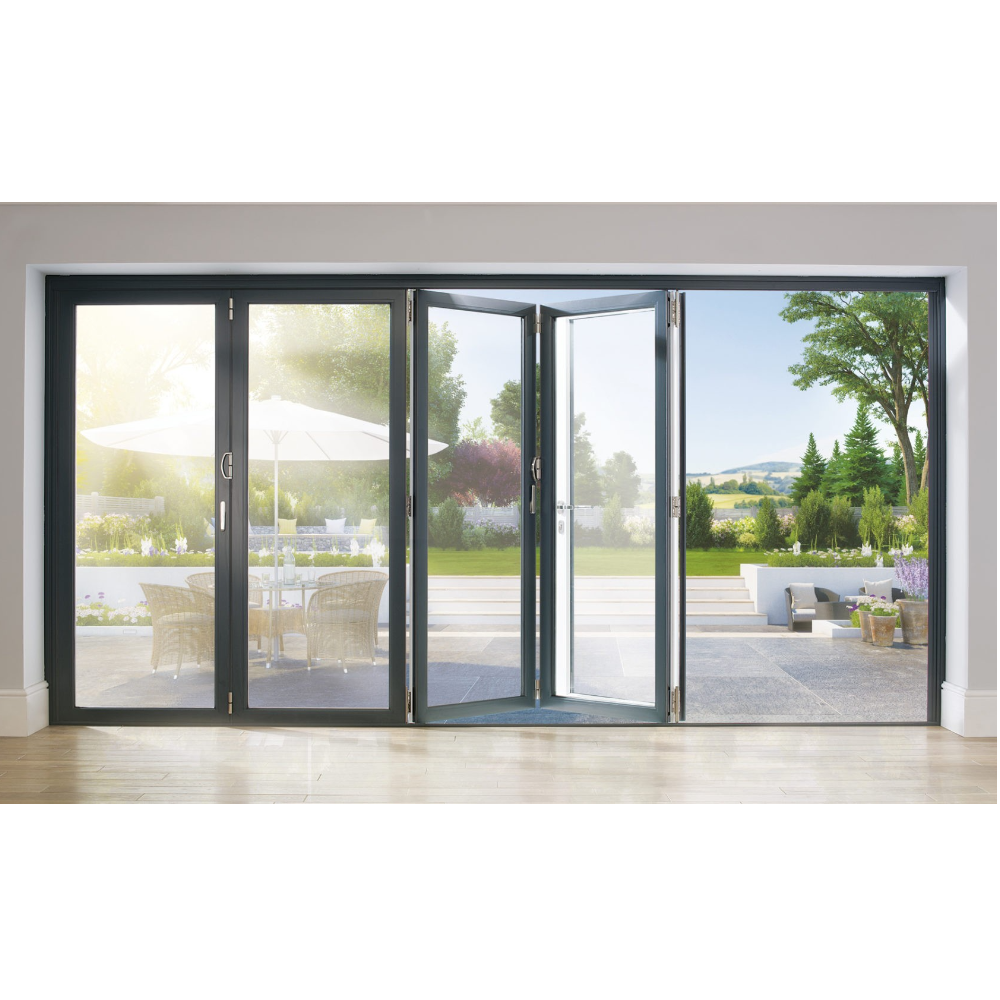 Warren 13foot Bi-Fold Door Folding Patio Doors With Glass In stock Interior Bi-Fold Doors
