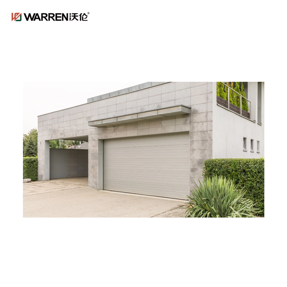 Warren 8x7 Black and Glass Garage Door for Black Modern Garage