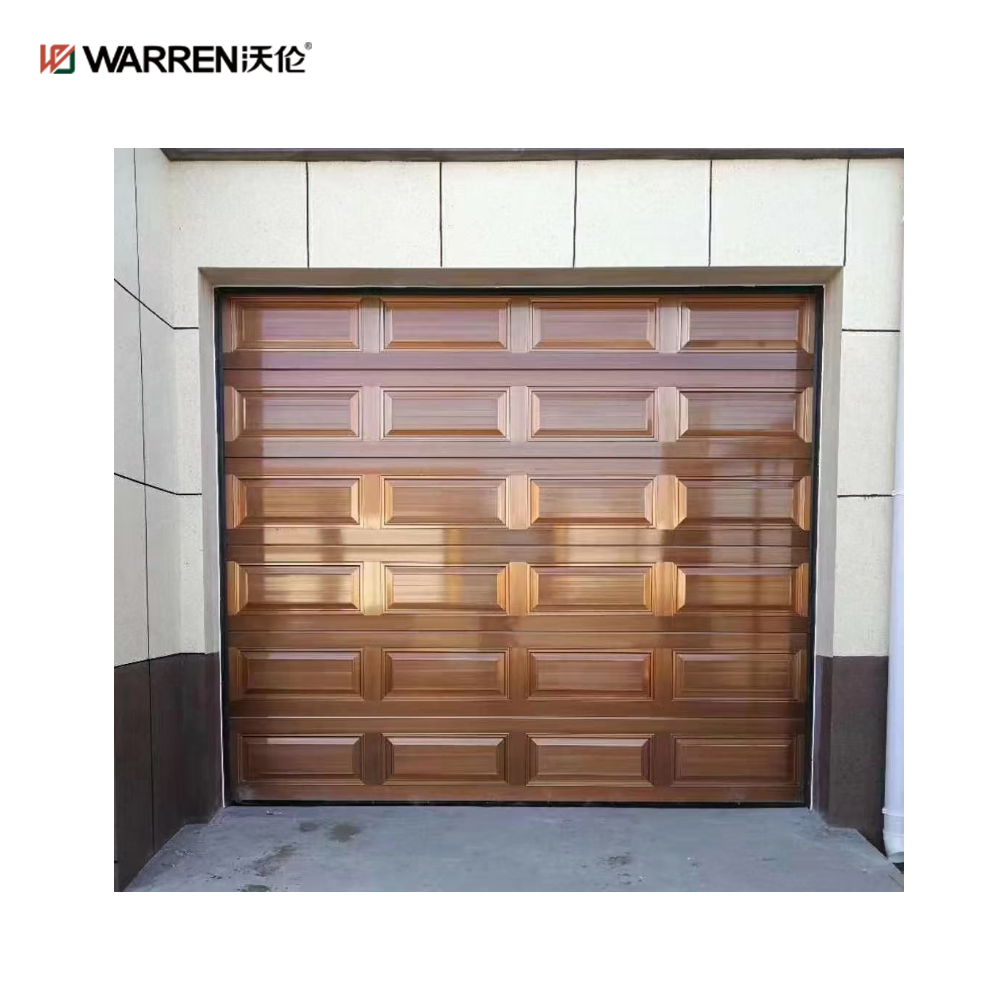 Warren 9x14 Aluminium Glass Garage Doors With Double Glazed Door