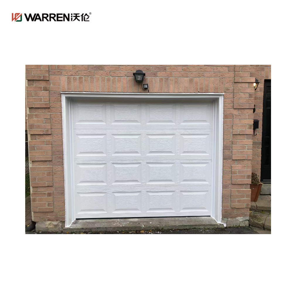 Warren 8x8 Black Electric Roller Garage Door With Windows