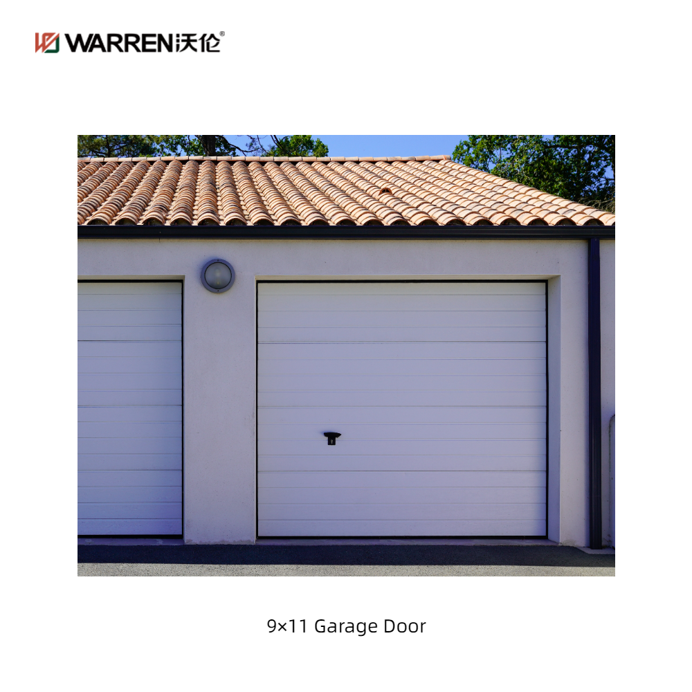 Warren 9x11 Aluminium Double Garage Door With Glass for House