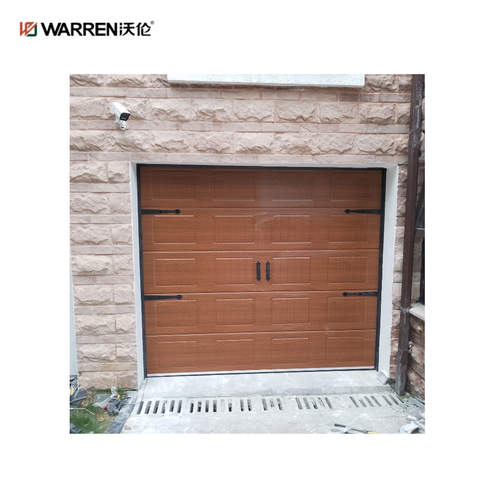 Warren 7x15 Single Black Garage Door Automatic Roll Up Door for Sale