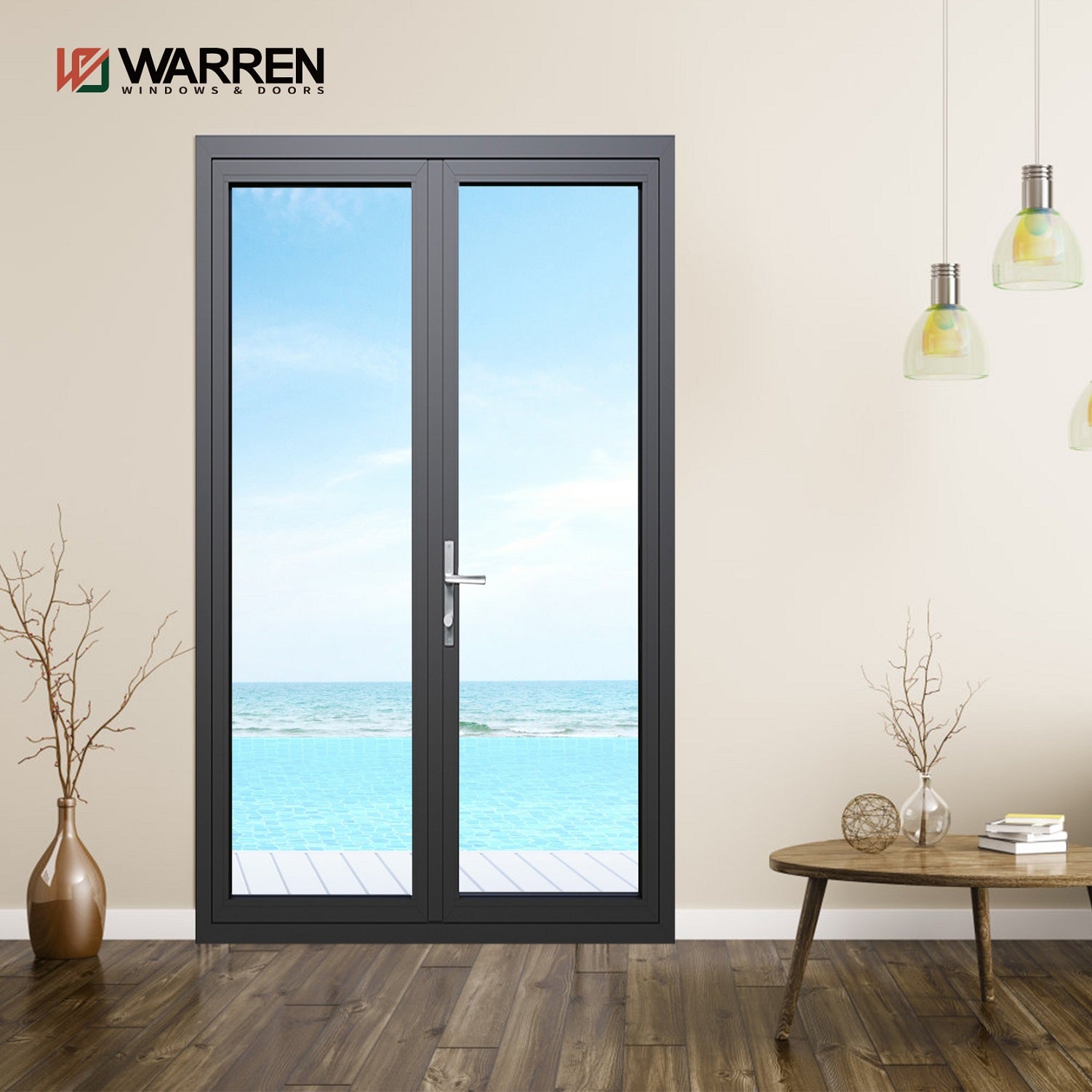 Warren 60x96 Interior French Doors With Double Doors Interior Glass