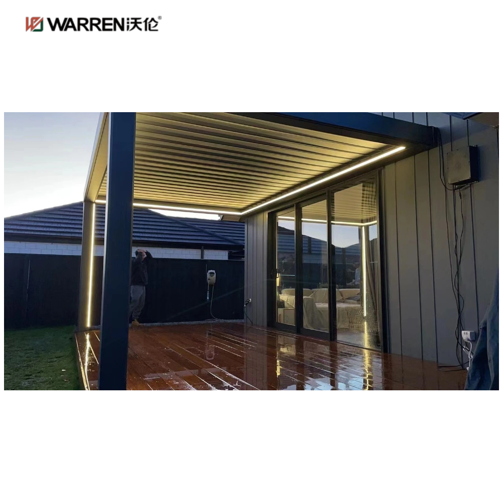 Warren 8x10 Metal Pergola with Aluminum Alloy Shade Roof