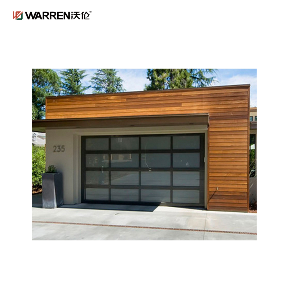 Warren 9x15 Glass Aluminium Garage Doors Exterior Door for Sale