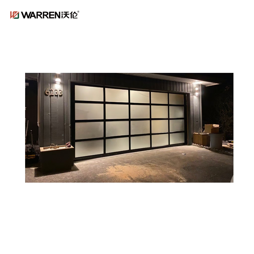 Warren 9x15 Glass Aluminium Garage Doors Exterior Door for Sale