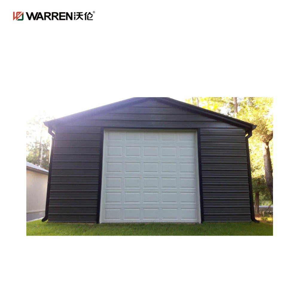 Warren 7x7 Black Garage Door With Windows Garage Door For Sale