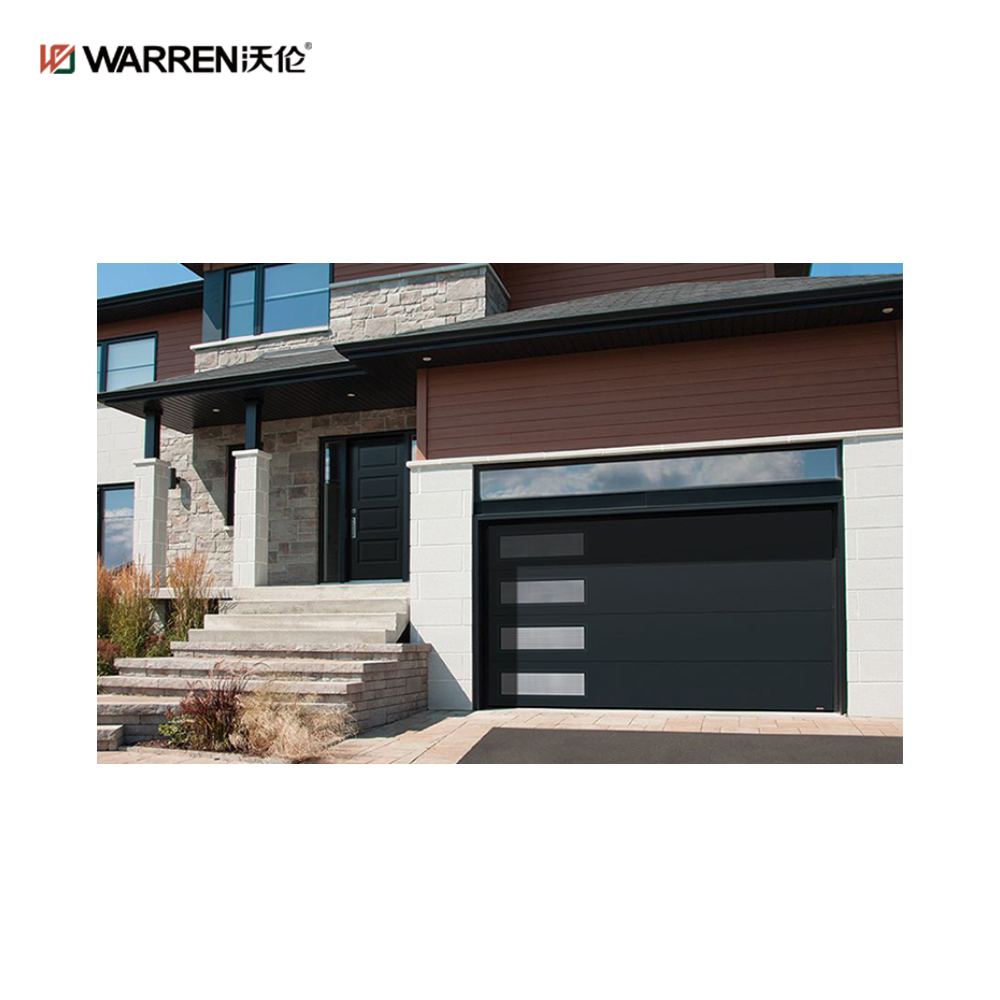 Warren 9x11 Aluminium Double Garage Door With Glass for House