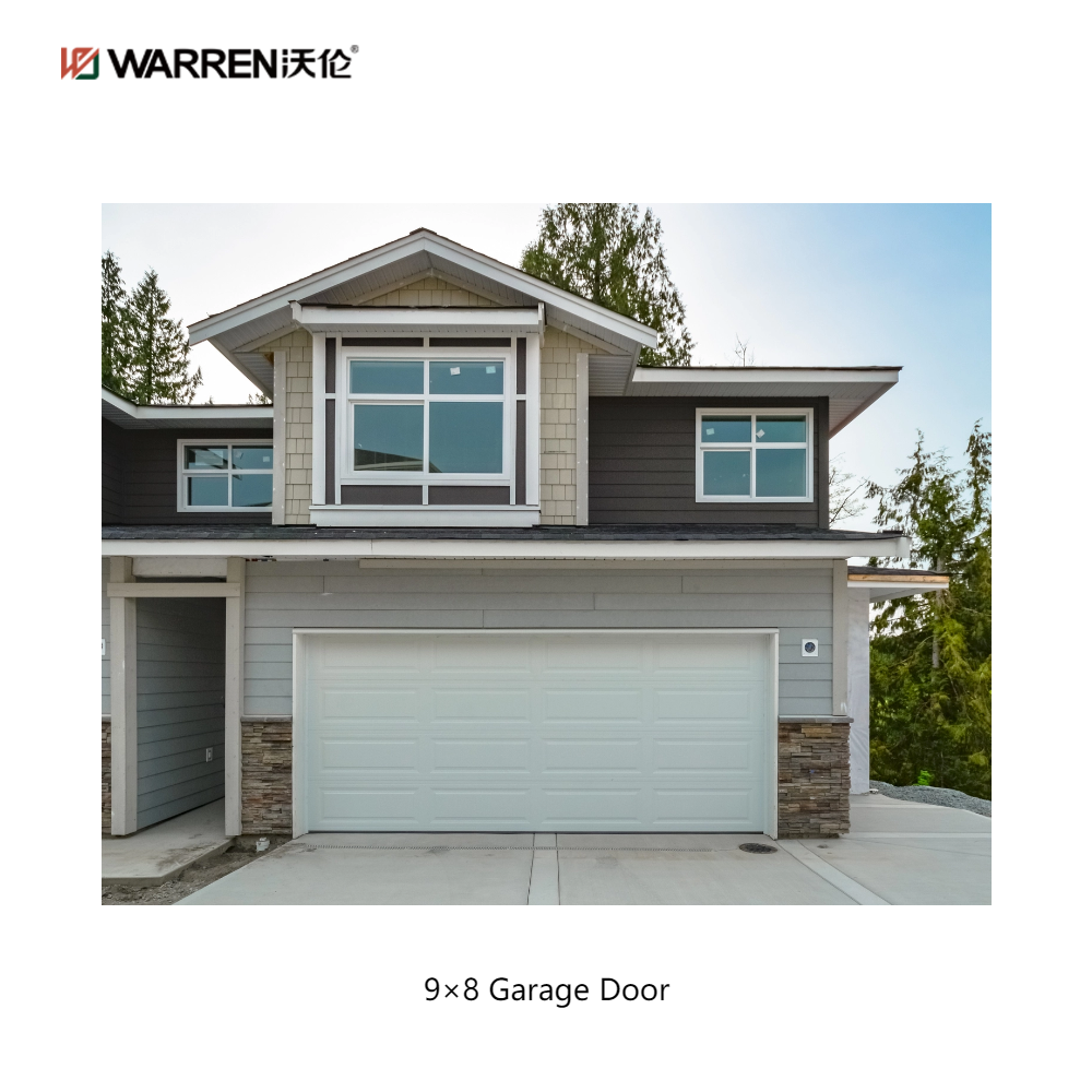 Warren 9x8 Automatic Garage Door With Windows for House