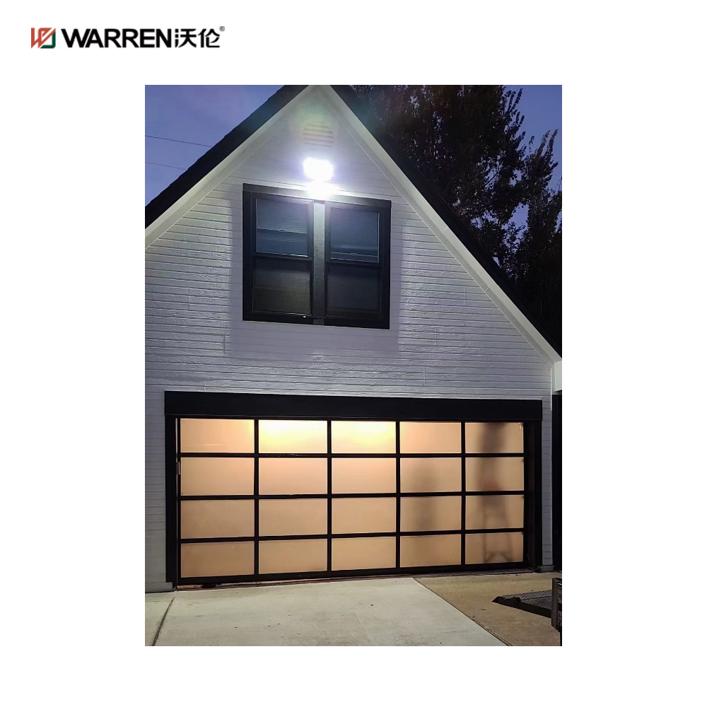 Warren 9x15 Glass Aluminium Garage Doors Exterior Door for Sale