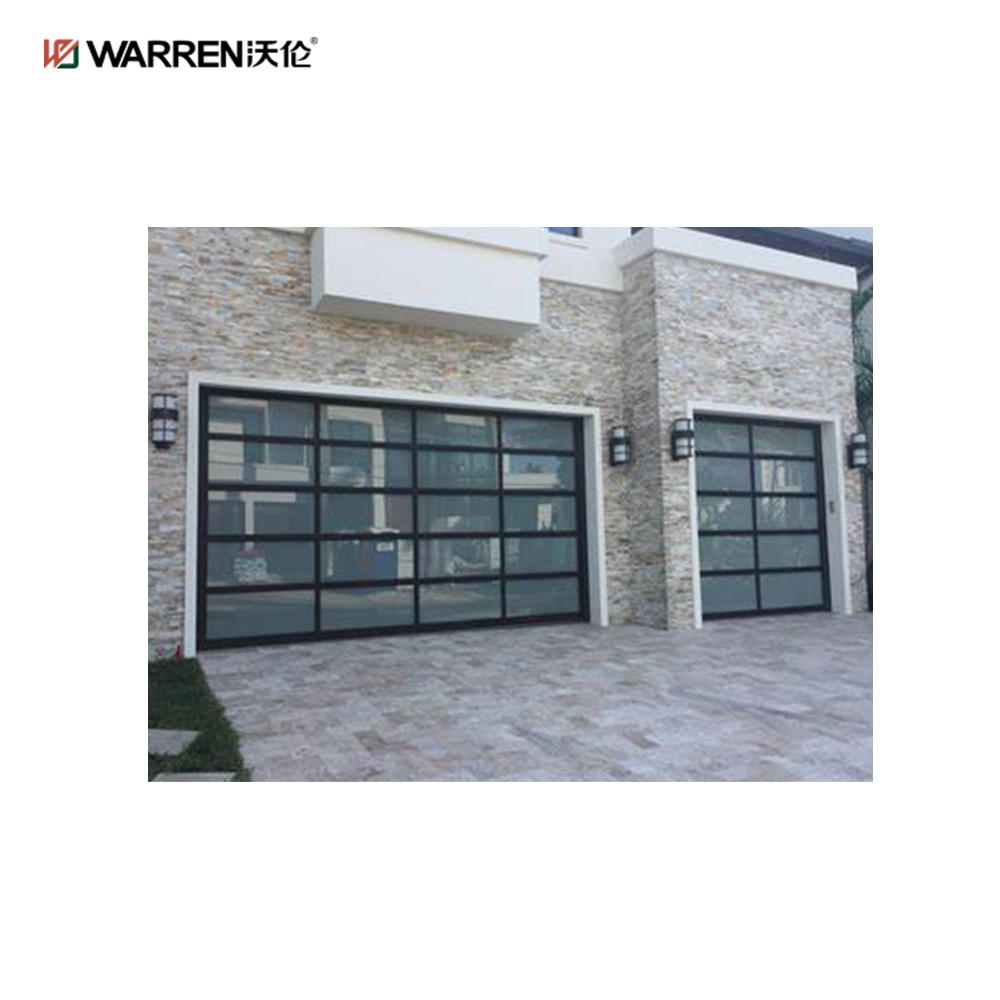 Warren 108x78 Folding Garage Doors With Windows for Home