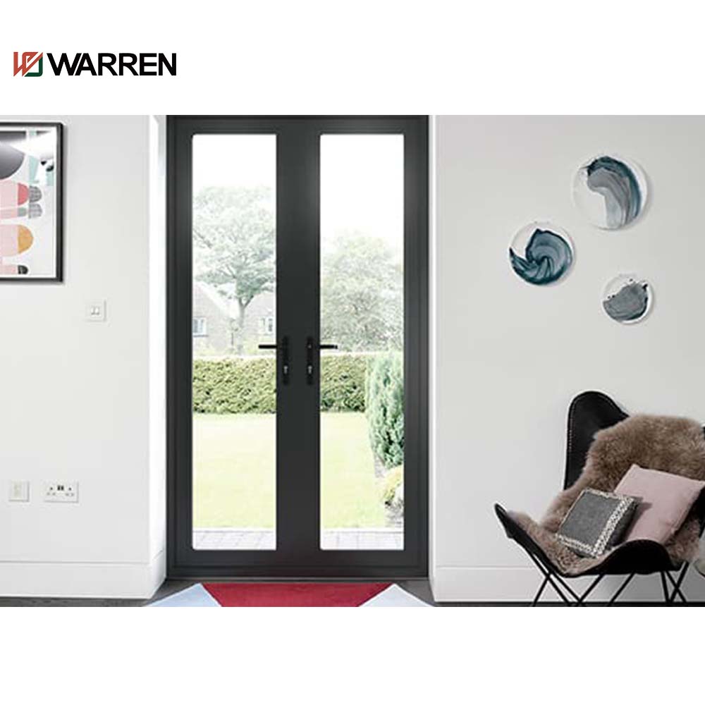 Warren 60x80 French Doors With Built In Blinds With Modern Interior  Doors