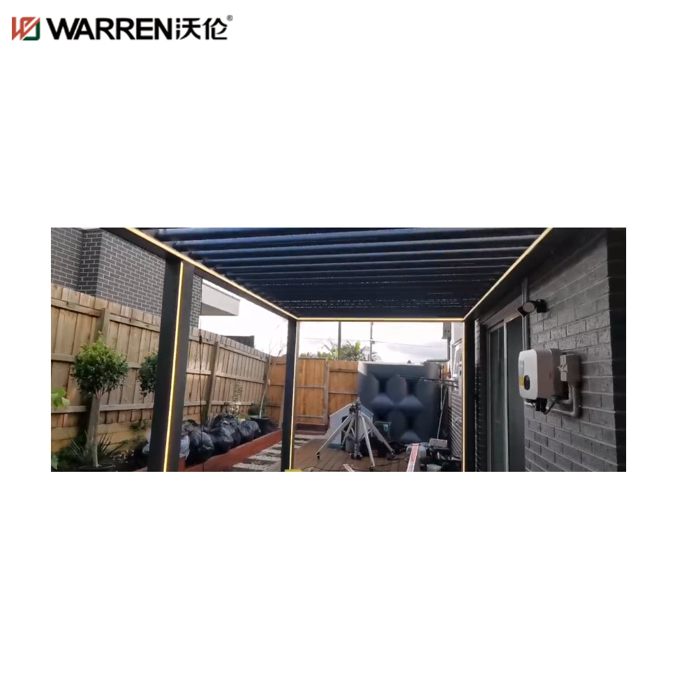 Warren 3x3 Metal Pergola With Patio Aluminum Gazebo Waterproof Canopy