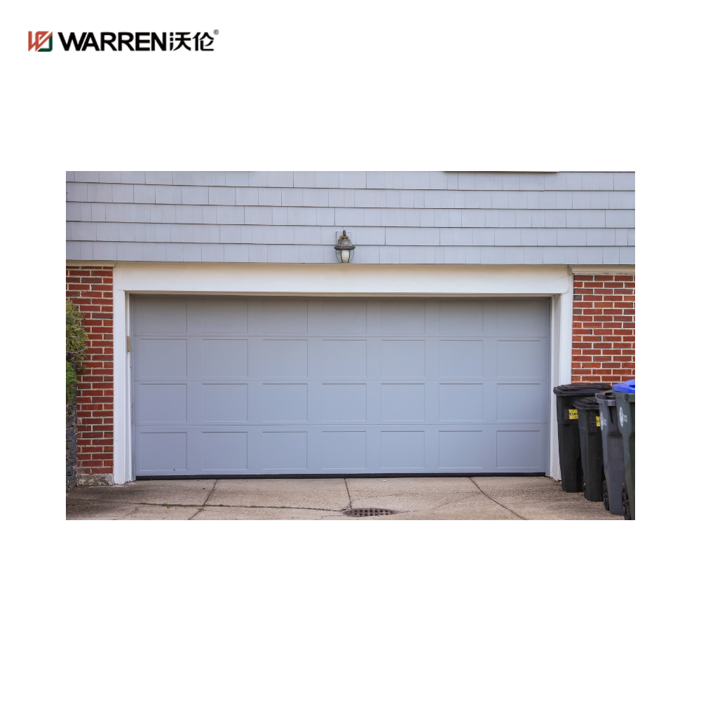 Warren 9x11 Aluminium Double Garage Door With Glass for House