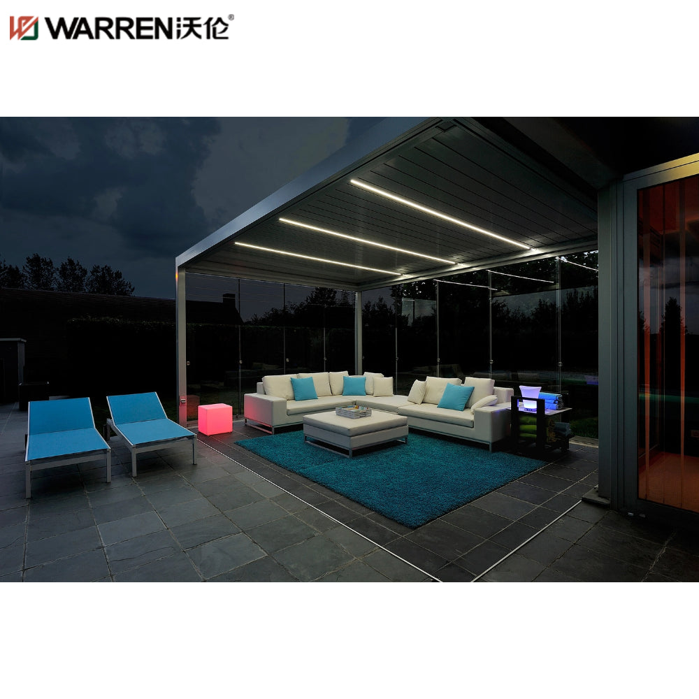 Warren 12x14 pergola with louvered roof waterproof canopy