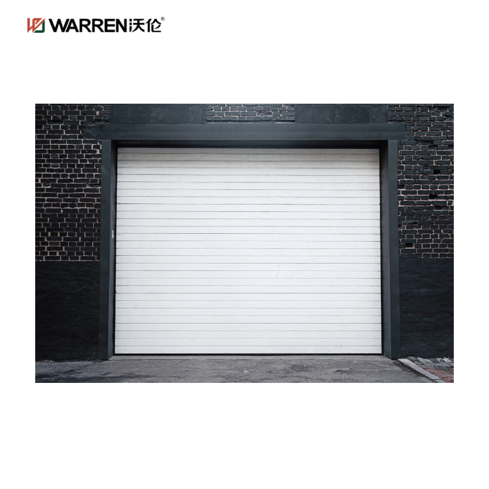 Warren 10x16 Black and Glass Garage Door With Garage Window Aluminium