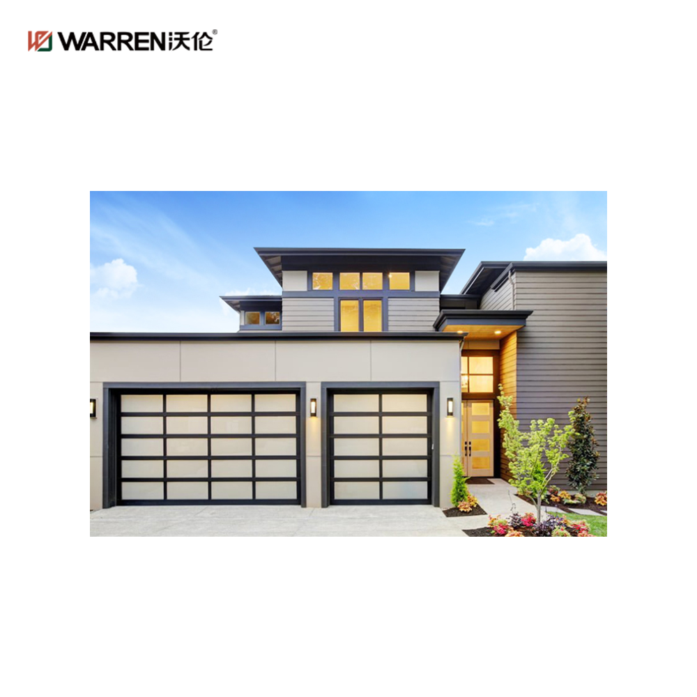 Warren 7x6 6 Double Garage Aluminium Doors With Windows for Home