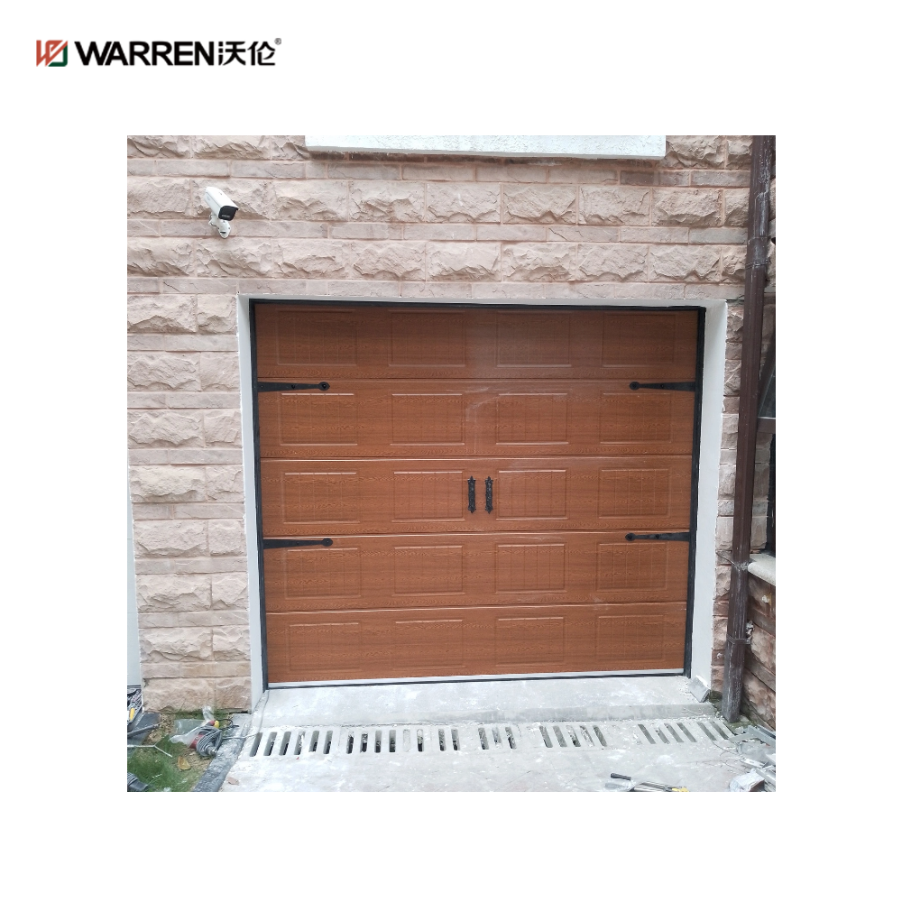 Warren 8x8 Black Electric Roller Garage Door With Windows