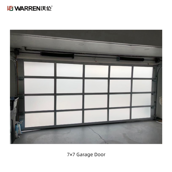 Warren 7x7 Black Garage Door With Windows Garage Door For Sale