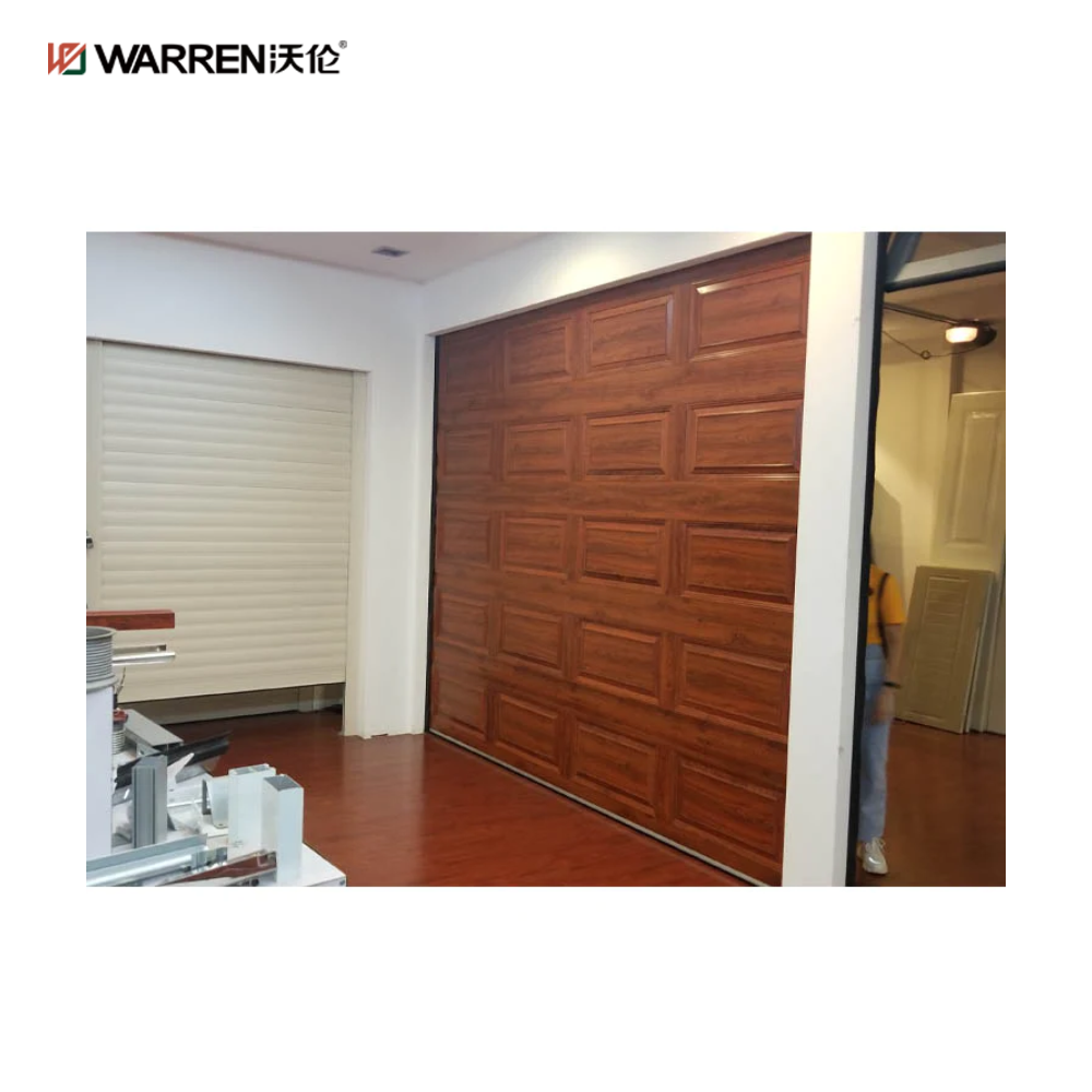 Warren 7x7 Black Garage Door With Windows Garage Door For Sale