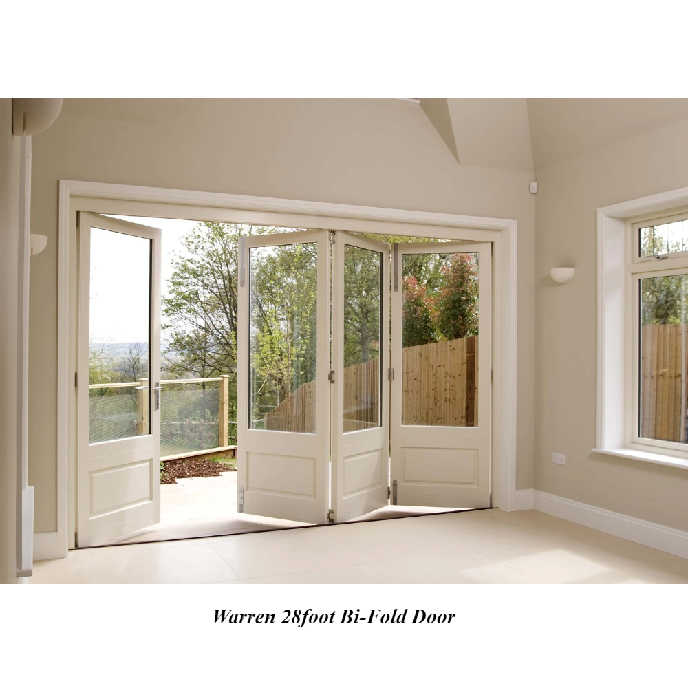 Warren 28foot Bi-Fold Door Replacement Bi-Fold Patio Door Custom Size Bi-Fold Doors