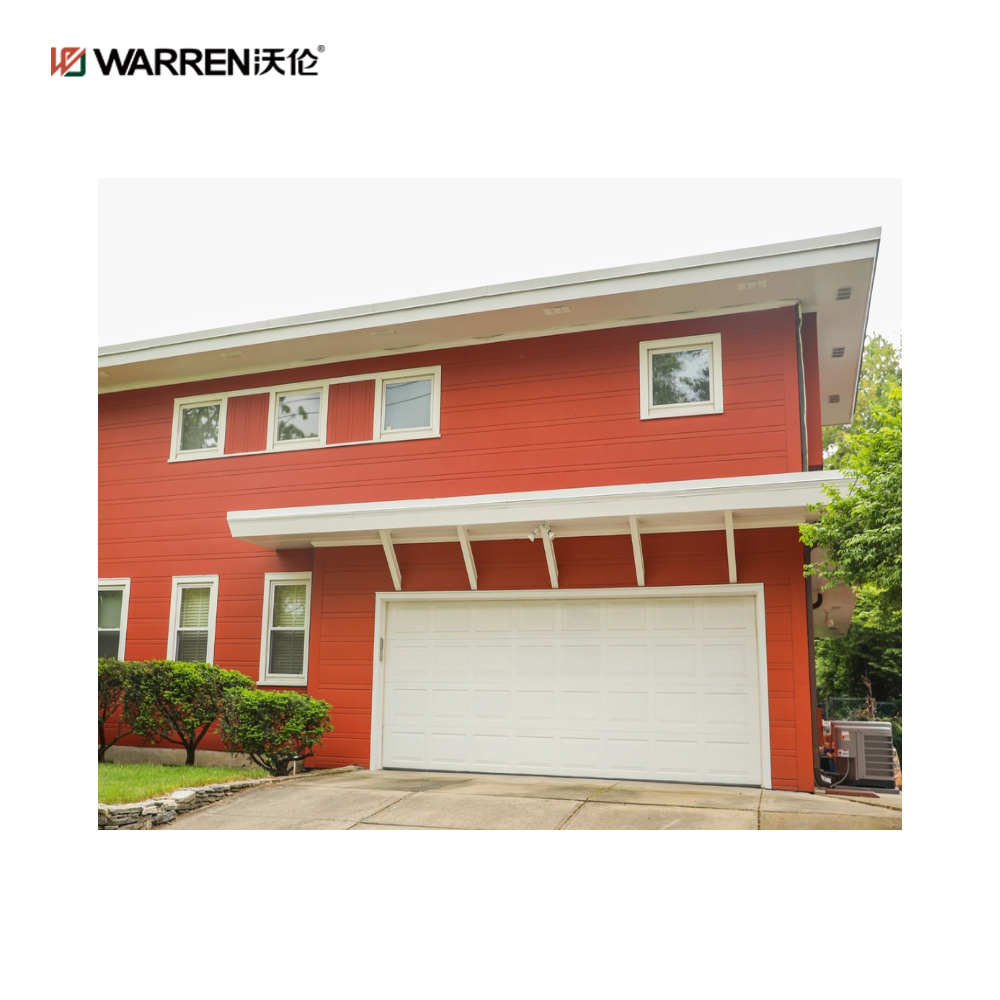 Warren 9x14 Aluminium Glass Garage Doors With Double Glazed Door