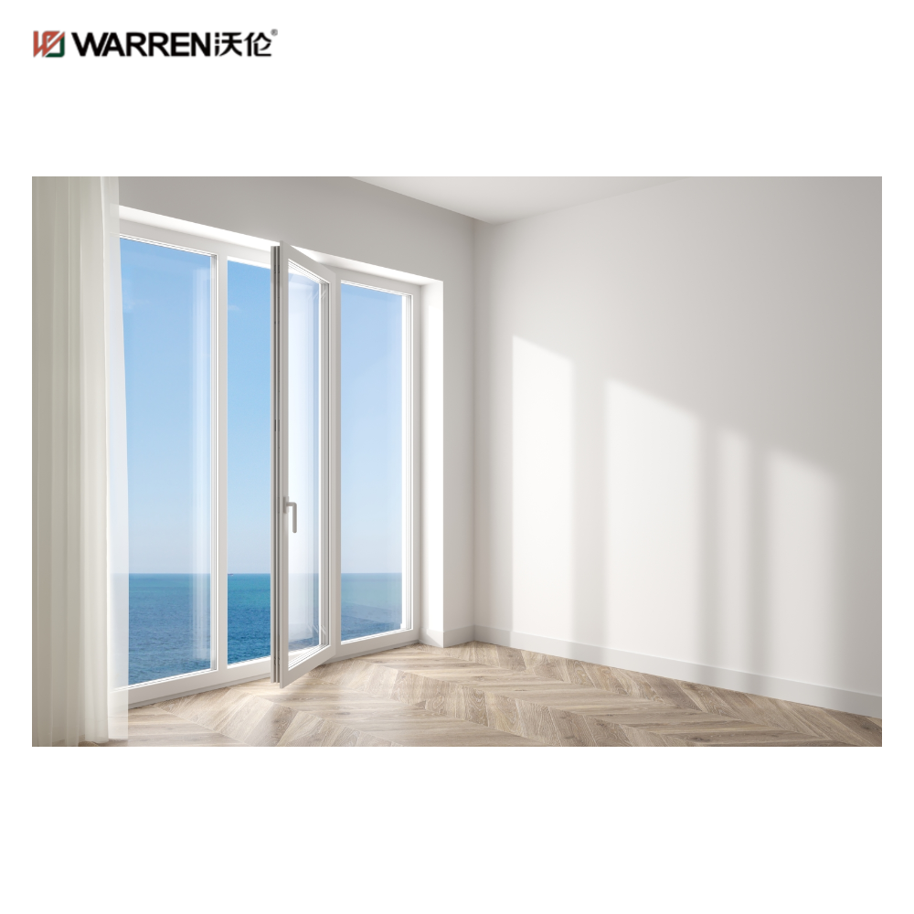 Warren French Patio Doors 64x80 White Interior Double Doors with Glass