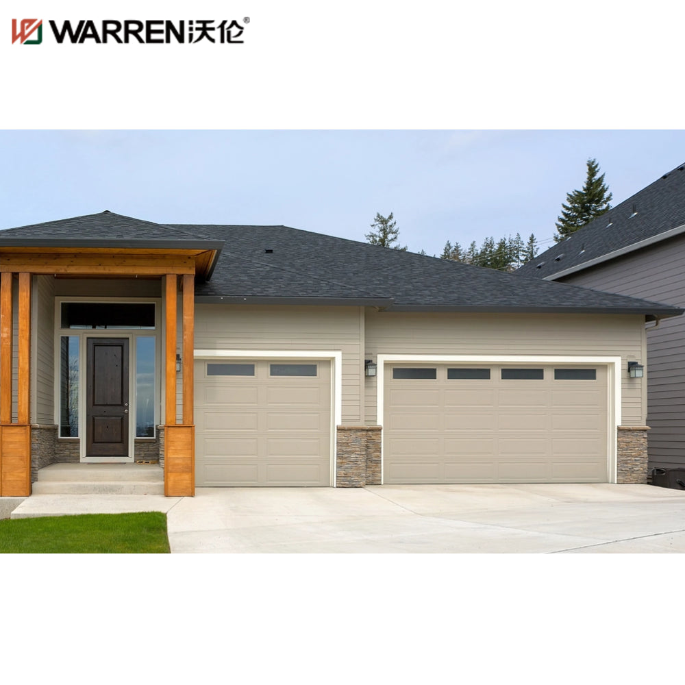 Warren 20x7 Aluminium Double Garage Door For Sale Modern Electric Garage Doors All Glass Garage Door For Sale