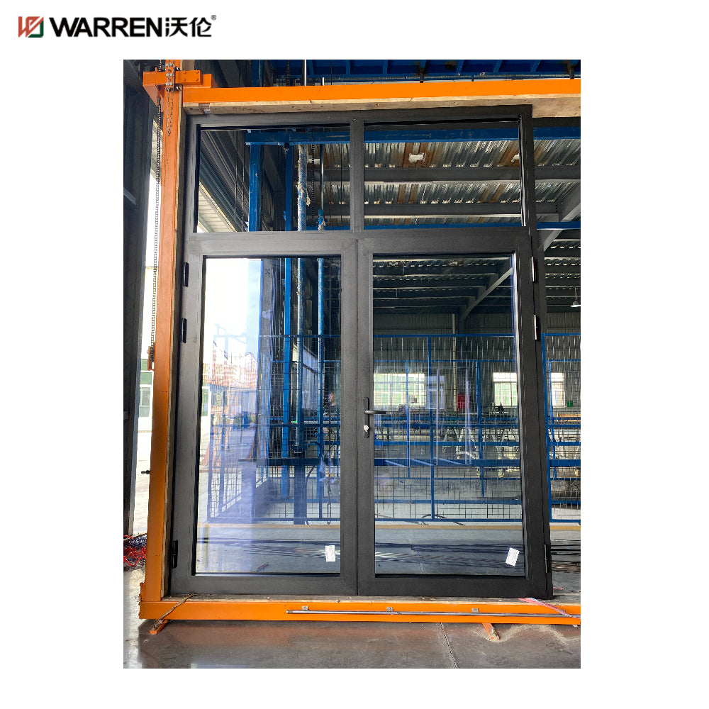 Warren 5 ft French Door Exterior With Modern Interior Glass Double Doors