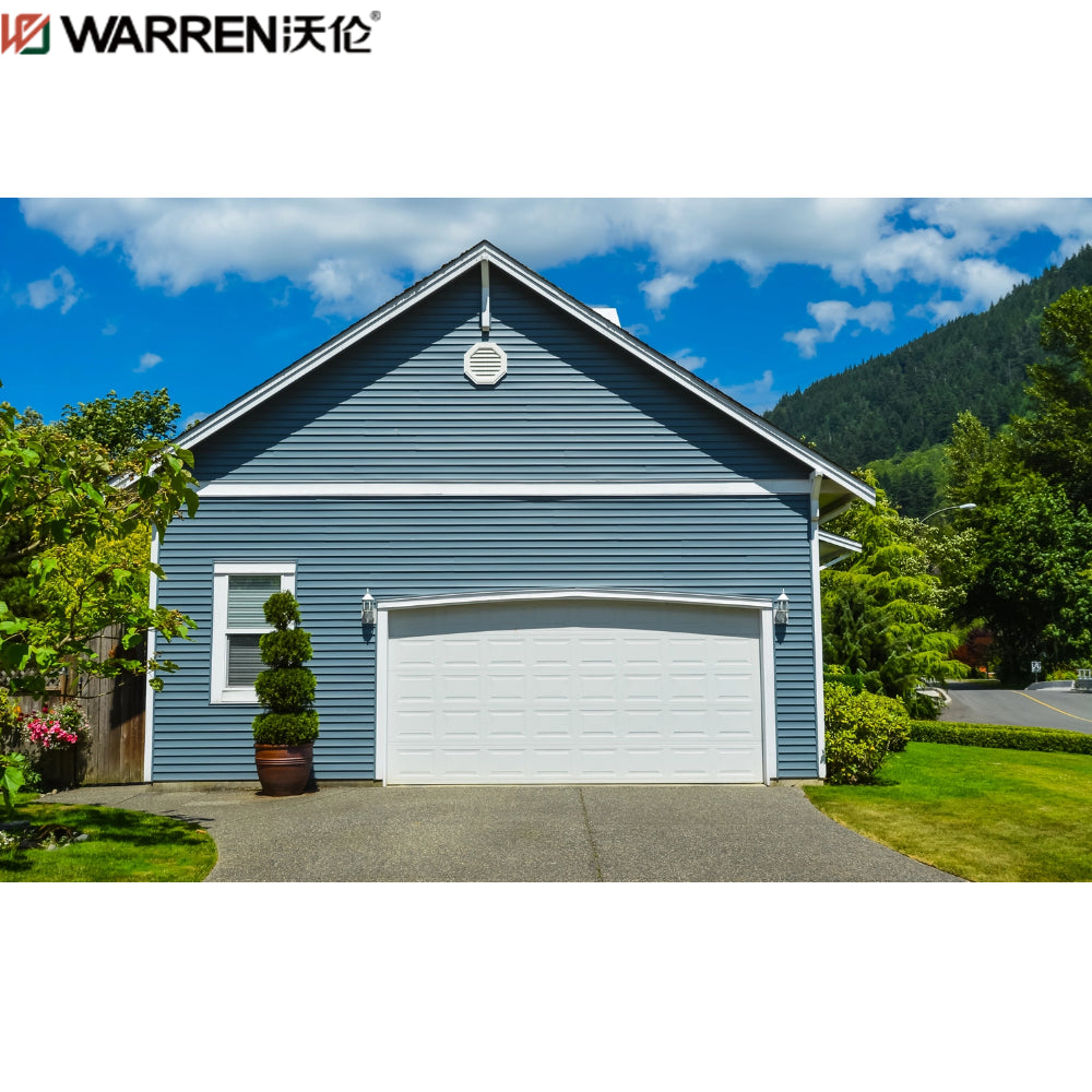 Warren 16x7 Garage Door Black Shutters And Garage Door White Garage Door With Black Hinges