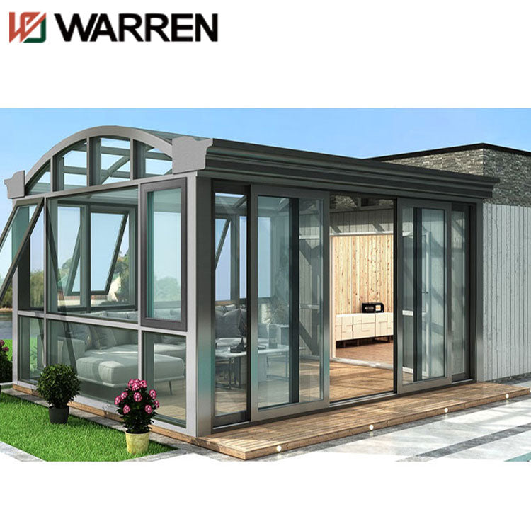 China supplier prefabricated pergola indoor growing greenhouse aluminum prefab sunroom