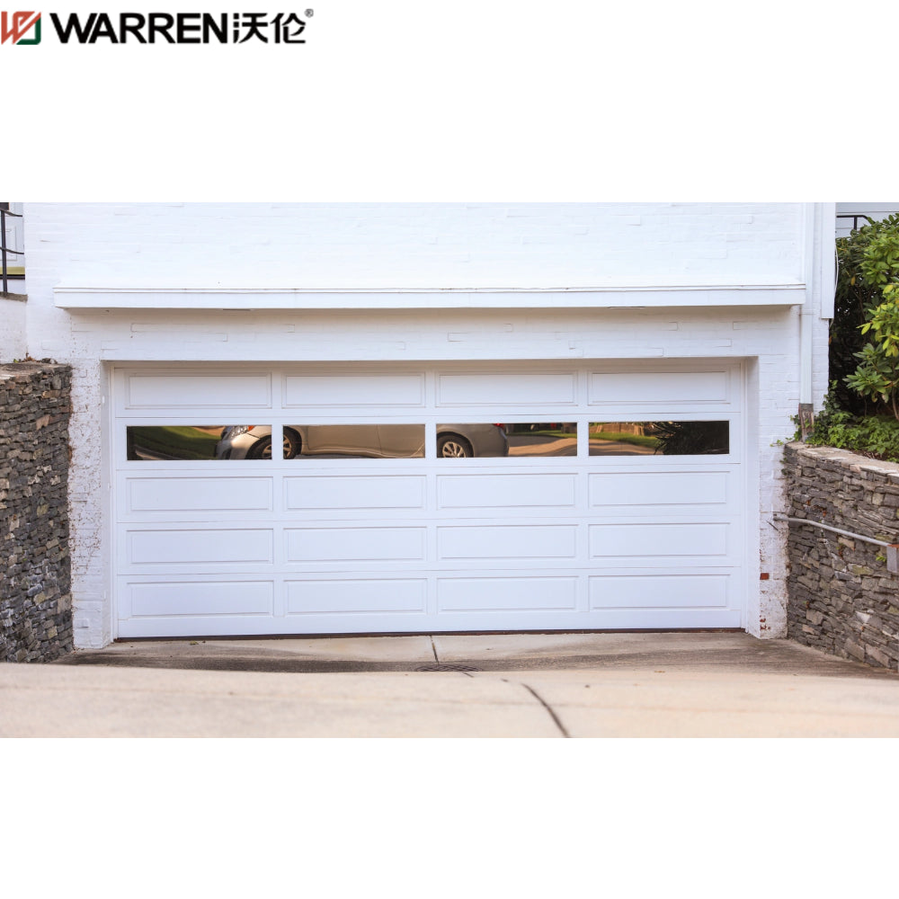 Warren 14x15 Garage Door Black Frosted Glass Garage Door Glass Folding Garage Doors Aluminum