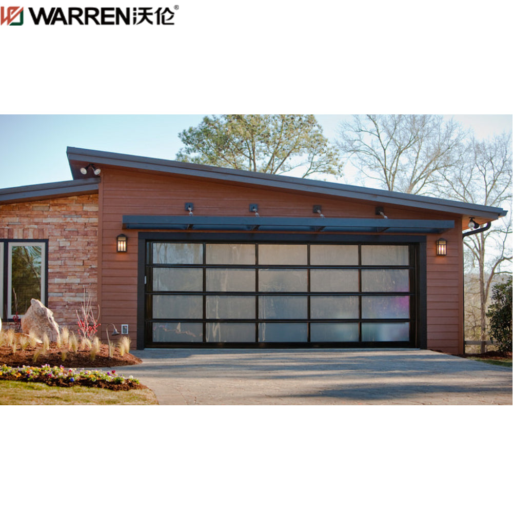 Warren 18x9 Modern Glass Garage Doors For Sale Modern Interior Roll Up Doors Best Insulated Garage Doors 2022