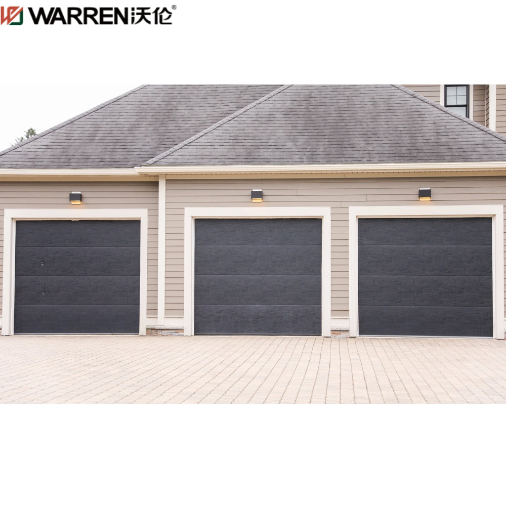 Warren 15x10 White Garage Door With Black Accents White Garage With Black Doors Black Friday Garage Doors