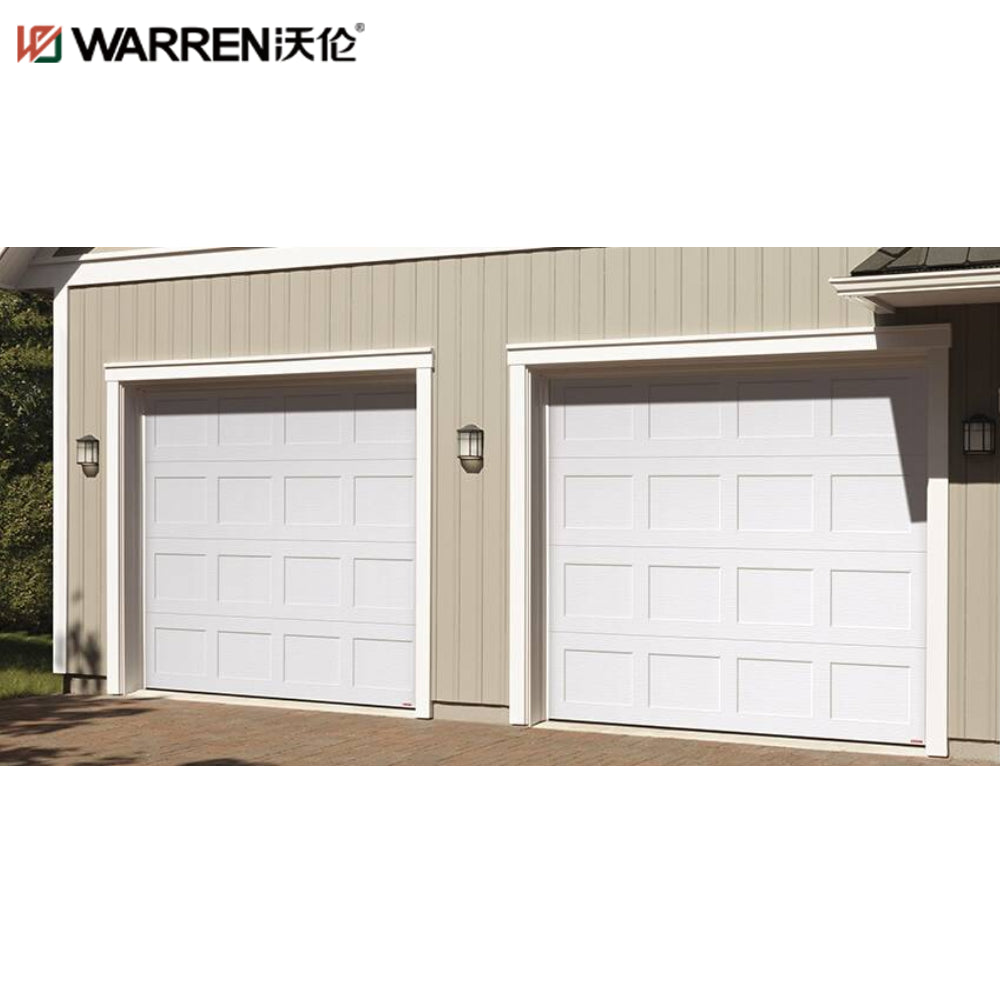 Warren 14x14 Glass Garage Door With Pedestrian Door Black Garage Door With Frosted Glass