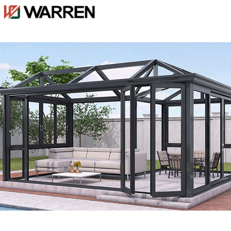 garden lowes design Aluminum frame glass house/sun room