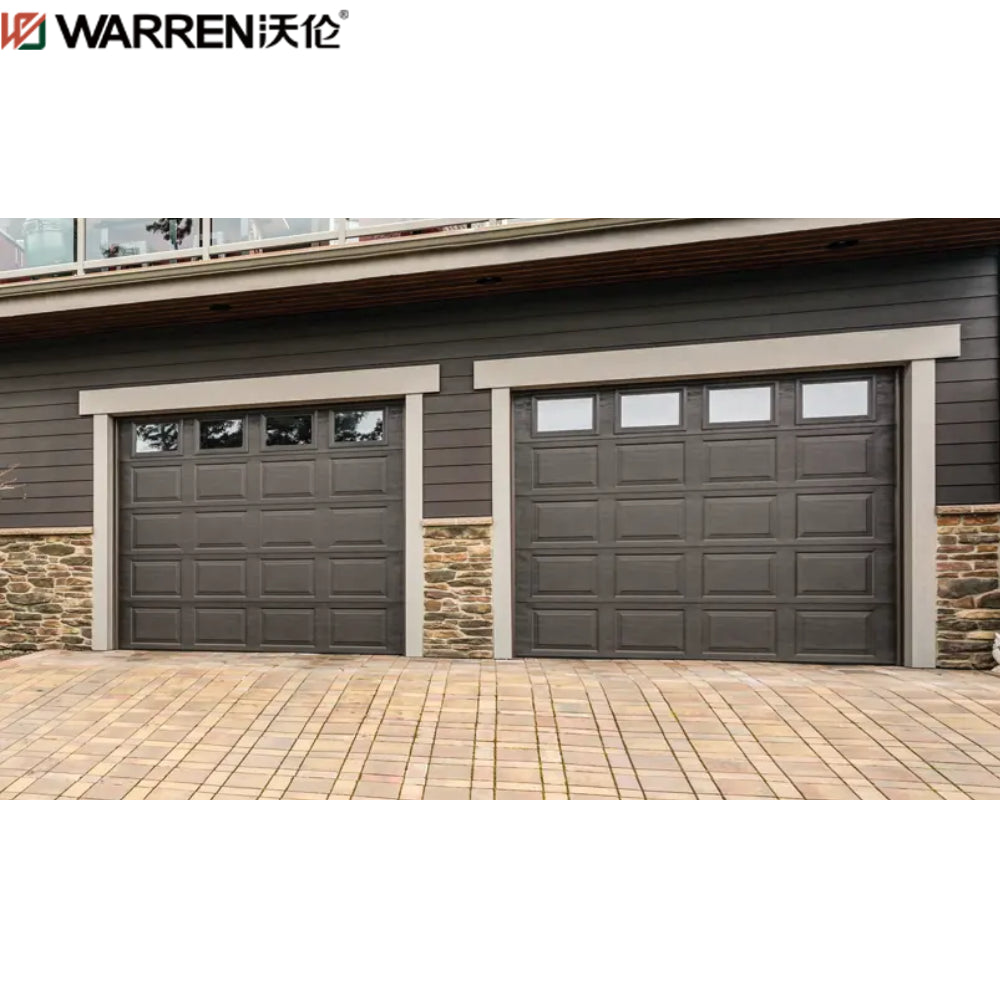 Warren 17x7 Double Door Garage Aluminium Cheap Aluminium Garage Doors For Sale Aluminum Roller Door