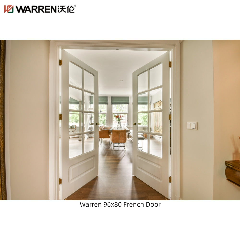Warren 124x80 French Door Exterior With Narrow Double Doors Interior