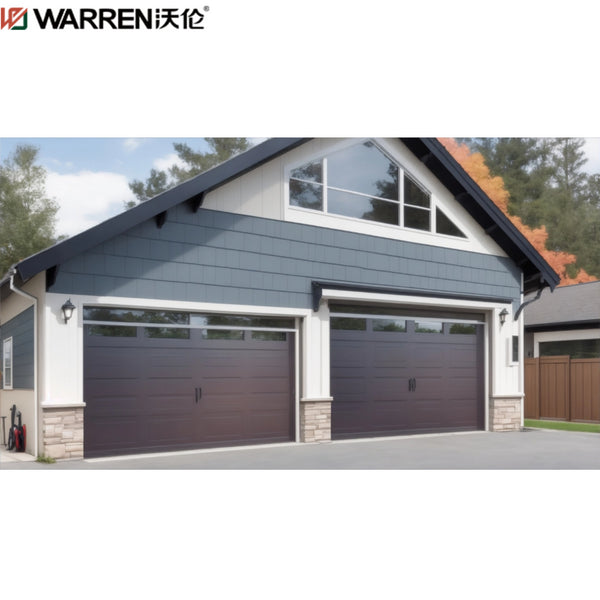 Warren 16x8 Black Garage Doors Price Black Garage Door With Side Windows Black Single Car Garage Door