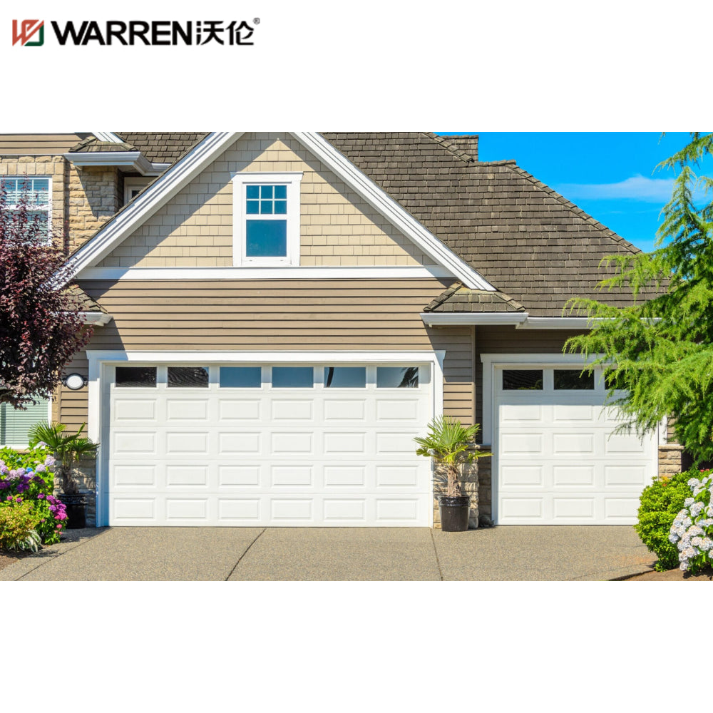 Warren 20x7 Aluminium Double Garage Door For Sale Modern Electric Garage Doors All Glass Garage Door For Sale