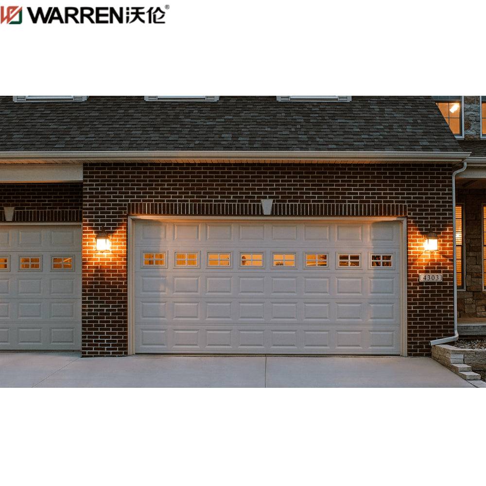 Warren 9x6 5 Black Glass Panel Garage Door Arched Garage Doors With Windows Tempered Clear Glass Garage Door