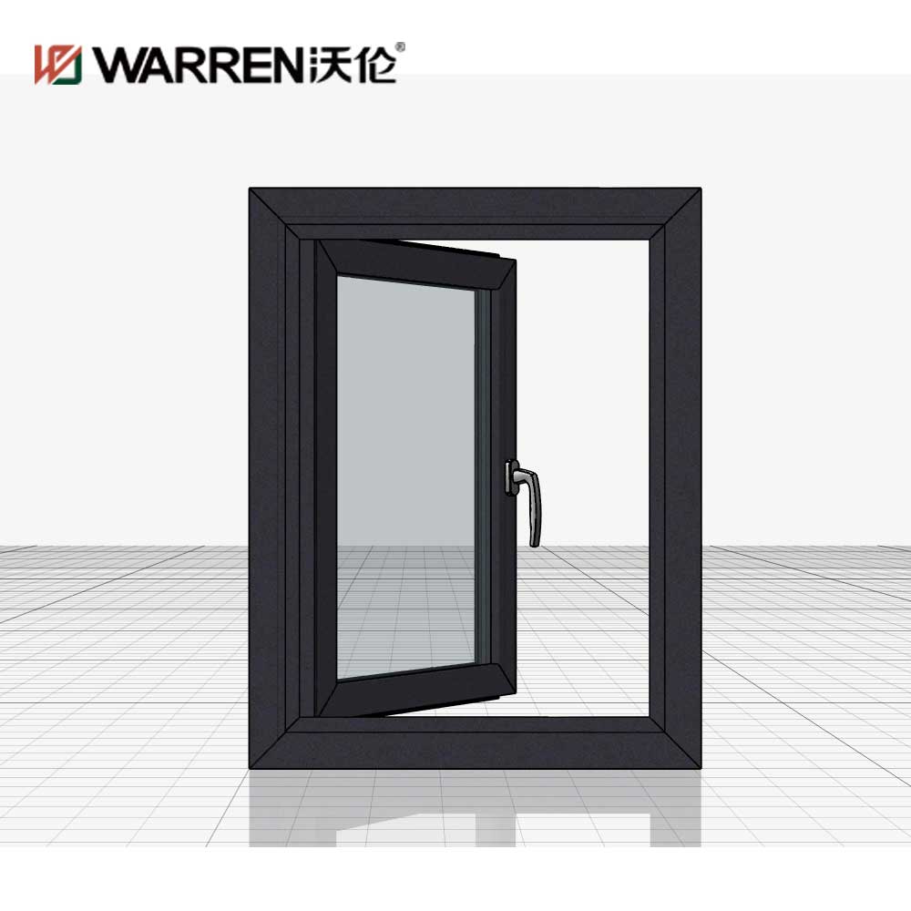 Warren 28x36 Window Double Glazed Hurricane Impact Casement Aluminum Windows